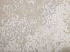 Teppich Baumwolle beige 60 x 180 cm orientalisches Muster Kurzflor BEYKOZ_747483