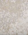 Teppich Baumwolle beige 60 x 180 cm orientalisches Muster Kurzflor BEYKOZ_747483