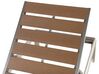 Ligstoel aluminium bruin NARDO_449148