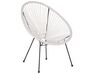 Sada 2 židlí z umělého ratanu ø 70 cm bílá ACAPULCO II_811610