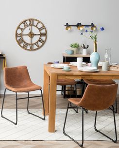 Tuoli kangas kullanruskea 2 kpl BATAVIA