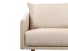 3-Sitzer Sofa Samtstoff beige mit goldenen Beinen MAURA_912991