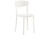 Salon de jardin table et 4 chaises blanc SERSALE/VIESTE_823845