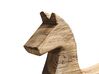 Decorative Horse Figurine Light Wood COLIMA_791693