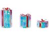 Lot de 3 décorations de jardin à LED cadeaux de Noël multicolores 30 cm GRIMSEY_880379