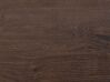 Table 140 x 80 cm bois foncé et noir SPECTRA_750973