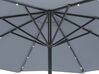 Parasol ogrodowy LED ⌀ 266 cm ciemnoszary RAPALLO_679959
