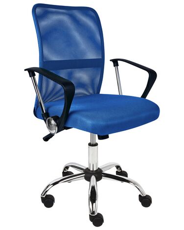 Krzesło biurowe regulowane niebieskie BEST