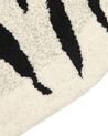 Tapis pour enfants en laine noir et blanc 100 x 160 cm tigre SHERE_874824
