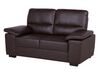 Faux Leather Sofa Set Brown VOGAR_730479