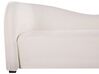 3-Sitzer Sofa Samtstoff weiß geschwungene Form VELTADA_818108