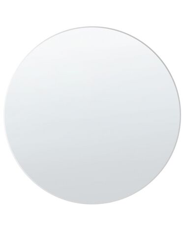 Kulaté nástěnné zrcadlo ⌀ 80 cm stříbrné ANNEMASSE