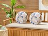 Set of 2 Outdoor Cushions Floral Pattern ⌀ 40 cm Multicolour VEREZZI_894839