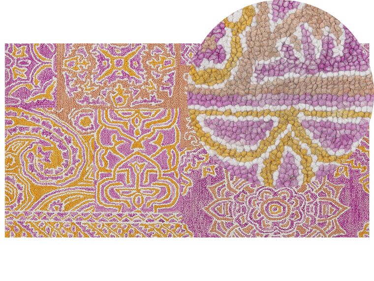 Tapis en laine multicolore 80 x 150 cm AVANOS_830704