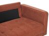 6 Seater Fabric Living Room Set Golden Brown NURMO_896337