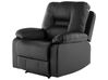 Faux Leather Manual Recliner Living Room Set Black BERGEN_681608