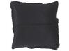 Set of 2 Faux Fur Cushions 42 x 42 cm Black EHNAR_801477