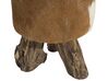 Goatskin Leather Footstool KENT_239297