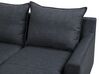 Reversible Fabric Corner Sofa Dark Grey ELVENES_718740