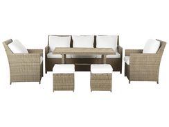 5-istuttava ulkosohvaryhmä polyrottinki ruskea FONTI 5-istuttava ulkosohvaryhmä polyrottinki ruskea FONTI