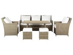 5-istuttava ulkosohvaryhmä polyrottinki ruskea FONTI 5-istuttava ulkosohvaryhmä polyrottinki ruskea FONTI