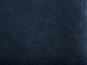 Cama de casal em chenille azul escura 180 x 200 cm TALENCE_732425