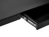 Fekete színű elektromosan állítható asztal USB csatlakozóval 120 x 60 cm KENLY_840259