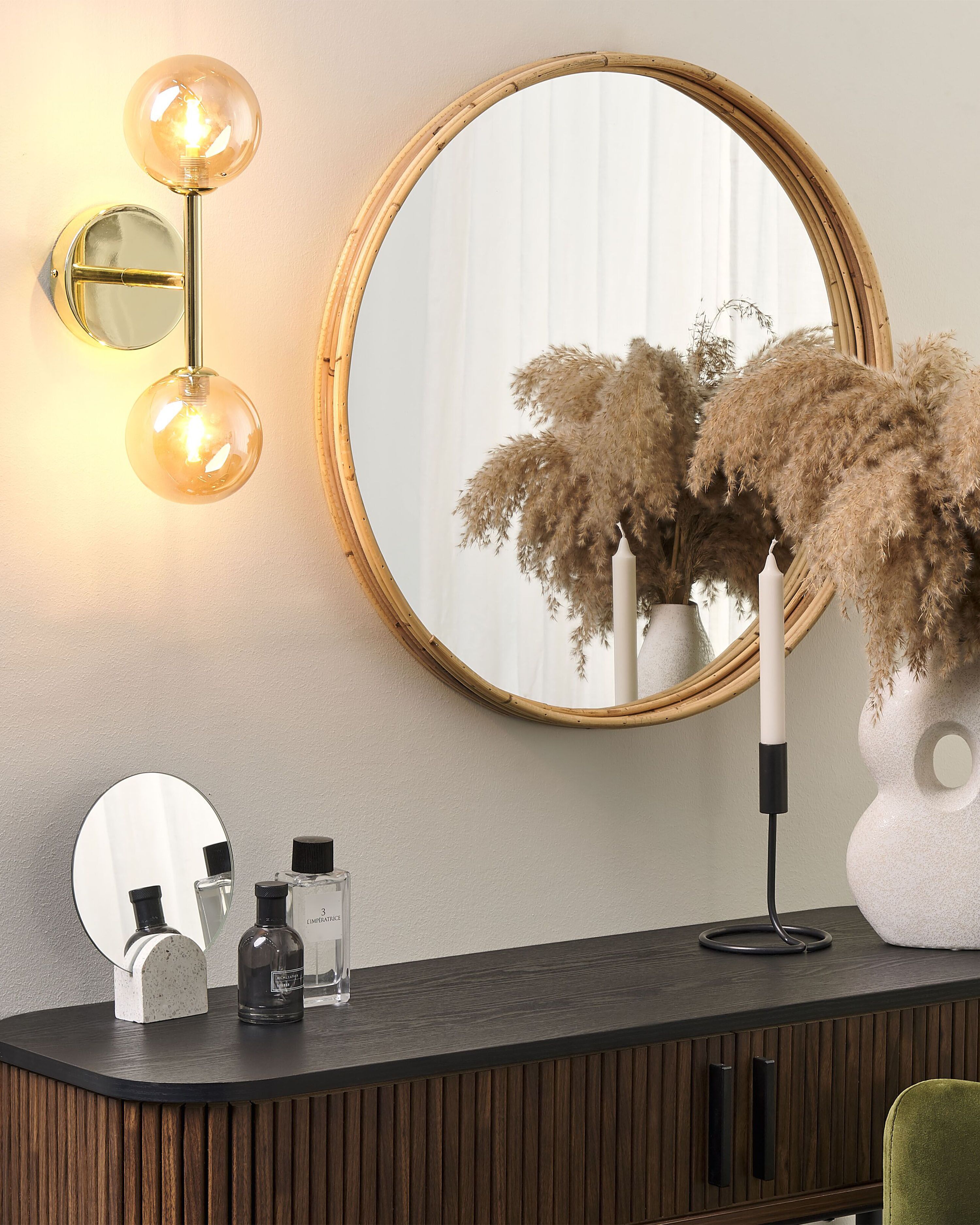 Uolfin Applique Murale De Salle De Bain Moderne Noire Et Dorée à 2