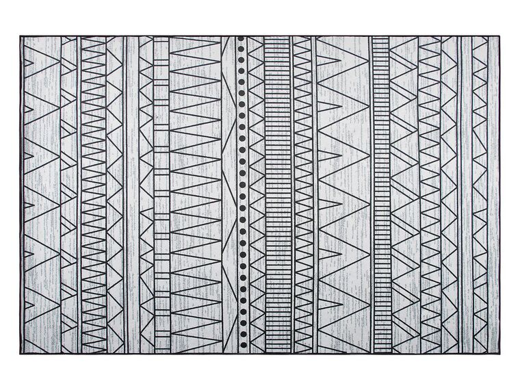 Tappeto nero/grigio 140 x 200 cm KEBAN_755413