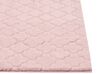 Tapete de pelo sintético de coelho rosa 80 x 150 cm GHARO_866731