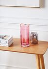 Rózsaszín üveg virágváza 30 cm PERDIKI_868857