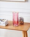 Rózsaszín üveg virágváza 30 cm PERDIKI_868857