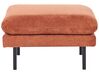 Conjunto de sofás 5 lugares com repousa-pés em tecido castanho dourado VINTERBRO_907087