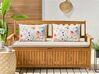 Set of 2 Outdoor Cushions Floral Pattern 40 x 60 cm Multicolour MONESI_894859