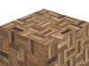 Mesa de centro de madera de teca oscura 45 x 45 cm GAMETI_704548