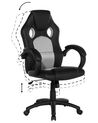 Swivel Office Chair Grey FIGHTER_756145