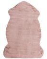 Rózsaszín műnyúlszőr szőnyeg 60 x 90 cm UNDARA_812949