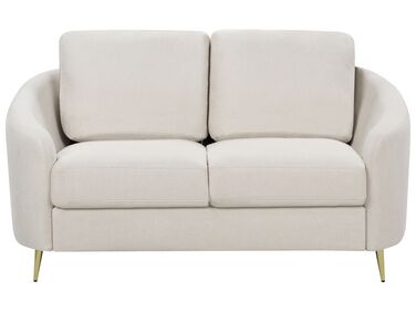 2 Seater Fabric Sofa Light Beige TROSA
