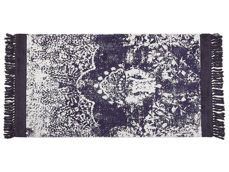 Viskózový koberec 80 x 150 cm fialová/biela AKARSU_837088