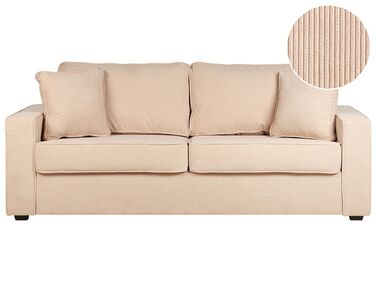 3-Sitzer Sofa Cord beige FALUN