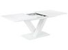 Tavolo da pranzo estensibile vetro bianco 160/200 x 90 cm SALTUM_821069