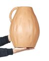Dekorativní váza terakota 40 cm béžová KULIM_893616