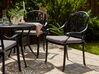 Lot de 4 chaises de jardin noires ANCONA _806901