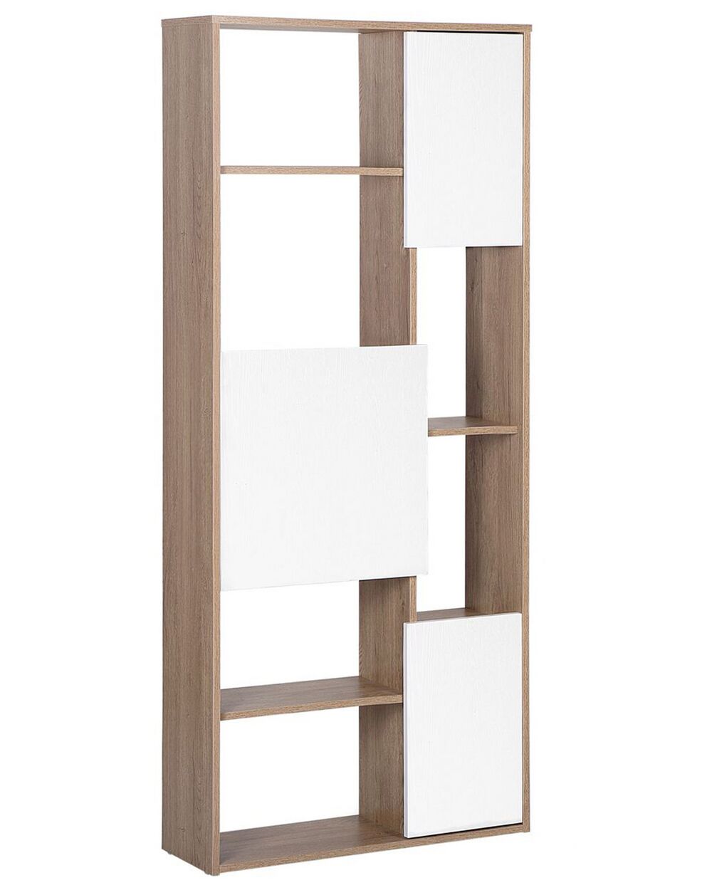 Prateleira de arrumação Mini Home Click em metal com 3 prateleiras de  madeira na cor branco/carvalho 80 x 30 x 90 cm