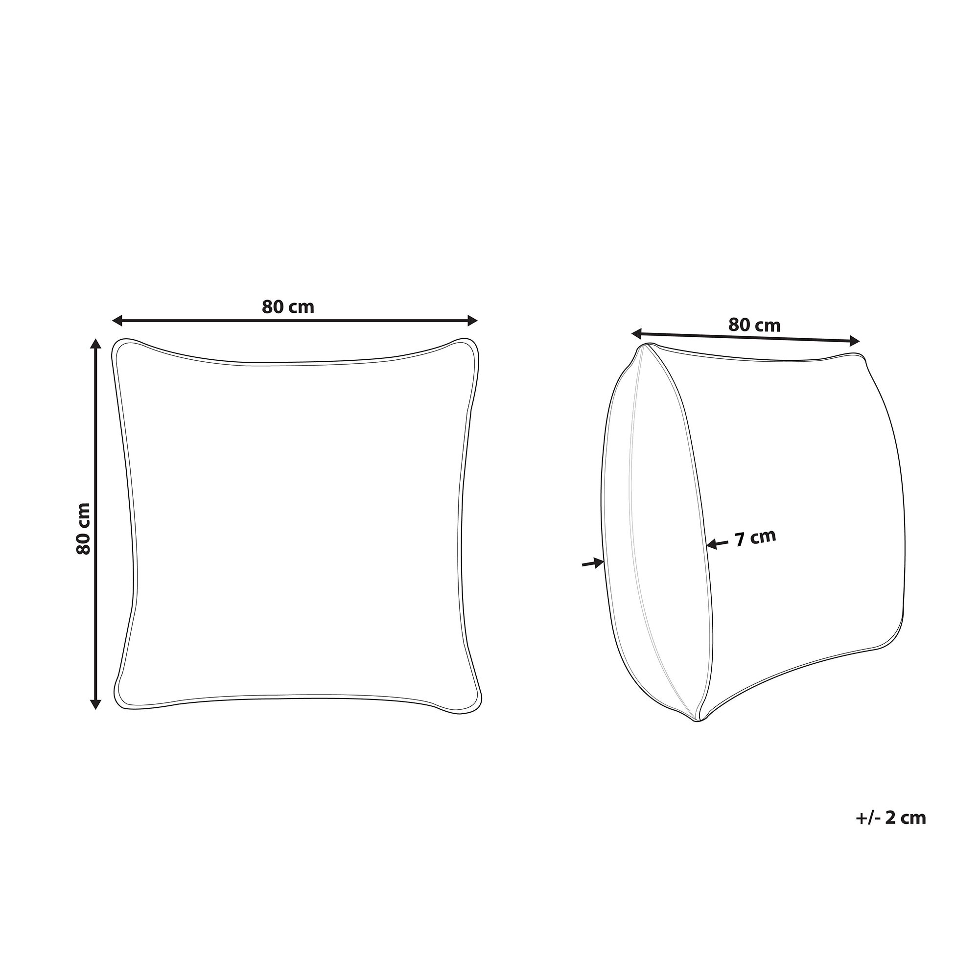 Poduszka bawełniana 80 x 80 cm DIRAN