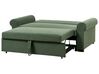 Sofá-cama de 2 lugares em tecido verde escuro SILDA_902552