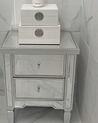 2 Drawer Mirrored Bedside Table TIGY_832715