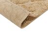 Teppich Baumwolle sandbeige 140 x 200 cm geometrisches Muster Kurzflor SANLIURFA_840552