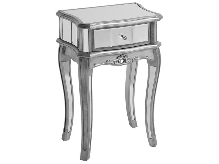 Mirrored Side Table Silver SOMMA_726216
