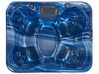 Bañera de hidromasaje LED de acrílico azul/madera clara 215 x 180 cm ARCELIA_824991